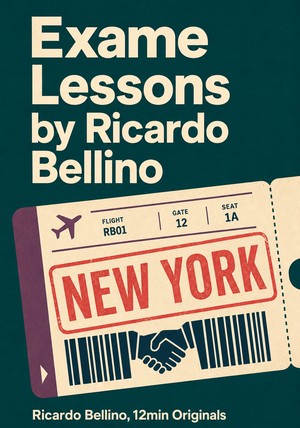 Capa do livro Exame Lessons by Ricardo Bellino, de Ricardo Bellino & 12min Originals — resumo e resenha crítica no 12min
