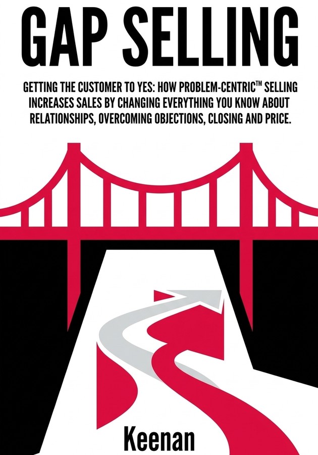 Book cover of Gap Selling by Keenan — critical summary review on 12min