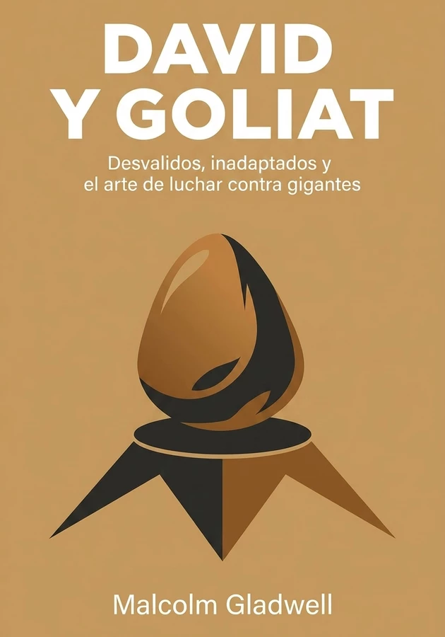 Portada del libro David y Goliat, de Malcolm Gladwell — resumen crítico y reseña en 12min