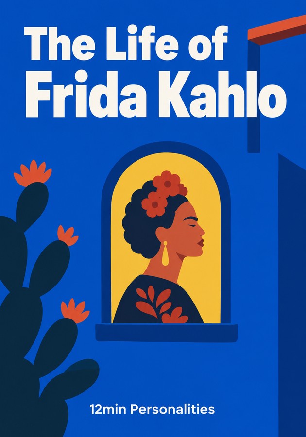 Book cover of The Life of Frida Kahlo by 12min Personalities — critical summary review on 12min