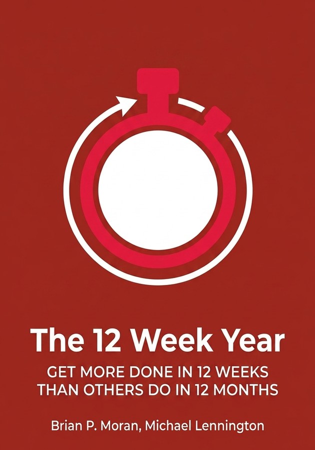 Capa do livro The 12 Week Year, de Brian P. Moran — resumo e resenha crítica no 12min
