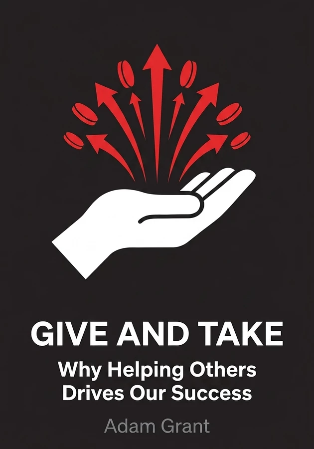 Book cover of Give and Take by Adam Grant — critical summary review on 12min