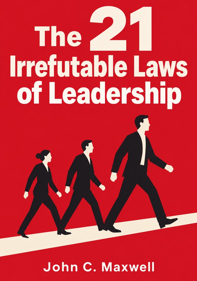 Book cover of The 21 Irrefutable Laws of Leadership by John C. Maxwell — critical summary review on 12min
