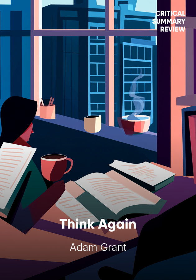 Book cover of Think Again by Adam Grant — critical summary review on 12min