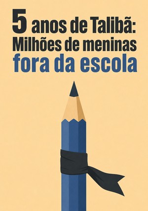 Capa do livro 5 anos de Talibã: Milhões de meninas fora da escola, de 12min Originals — resumo e resenha crítica no 12min