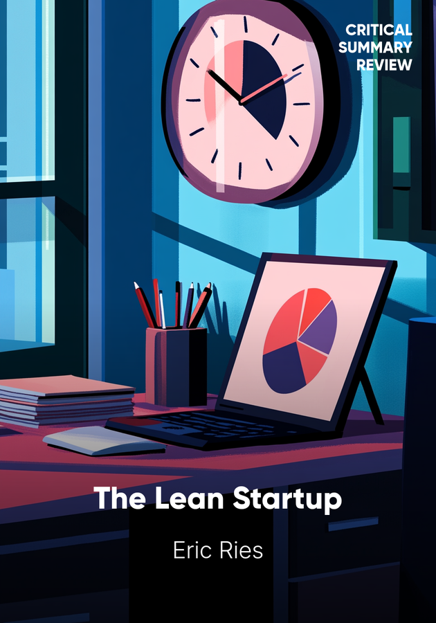 Book cover of The Lean Startup by Eric Ries — critical summary review on 12min