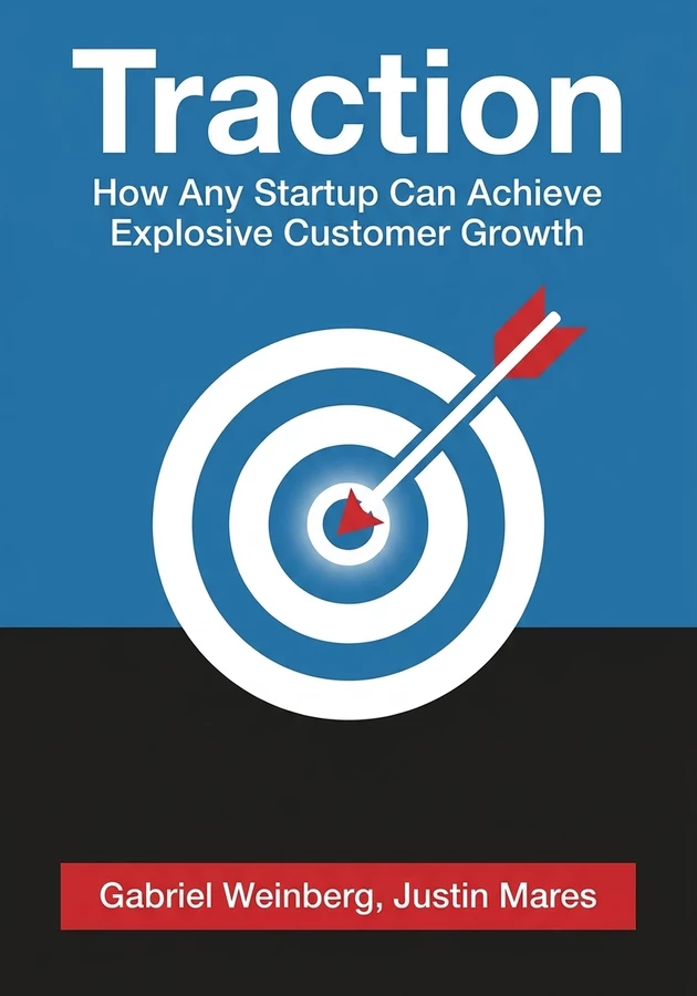 Book cover of Traction by Gabriel Weinberg — critical summary review on 12min