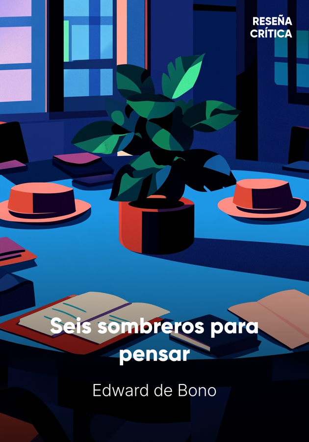 Portada del libro Seis sombreros para pensar, de Edward de Bono — resumen crítico y reseña en 12min