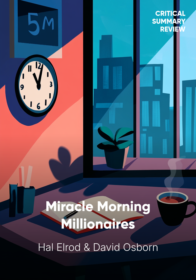 Book cover of Miracle Morning Millionaires by Hal Elrod — critical summary review on 12min