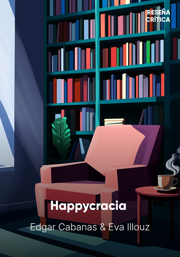 Portada del libro Happycracia , de Edgar Cabanas & Eva Illouz — resumen crítico y reseña en 12min