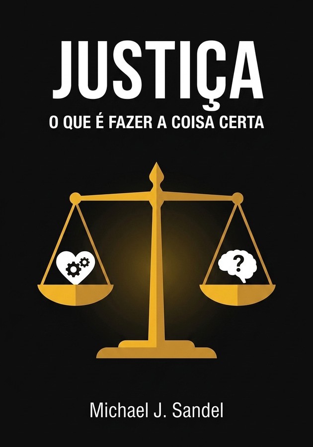 Capa do livro Justiça: o que é fazer a coisa certa, de Michael J. Sandel — resumo e resenha crítica no 12min