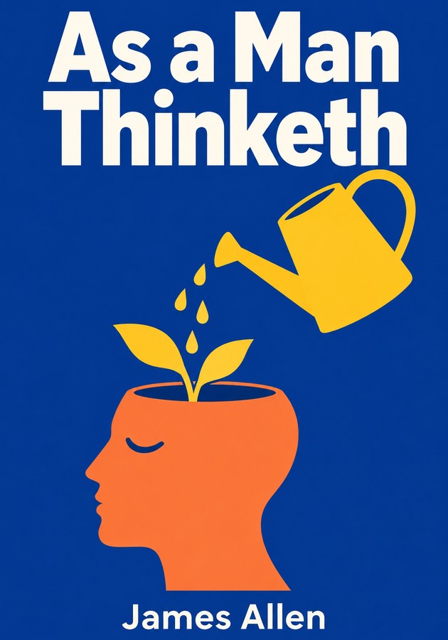 Book cover of As a Man Thinketh by James Allen — critical summary review on 12min