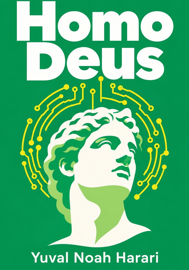Portada del libro Homo Deus, de Yuval Noah Harari — resumen crítico y reseña en 12min