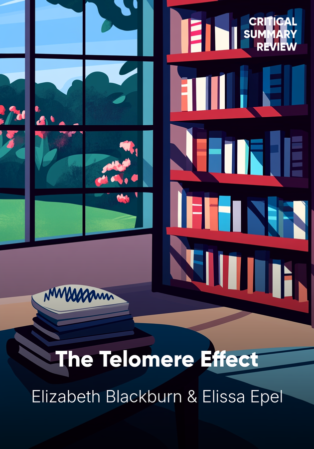 Book cover of The Telomere Effect by Elissa Epel & Elizabeth Blackburn — critical summary review on 12min