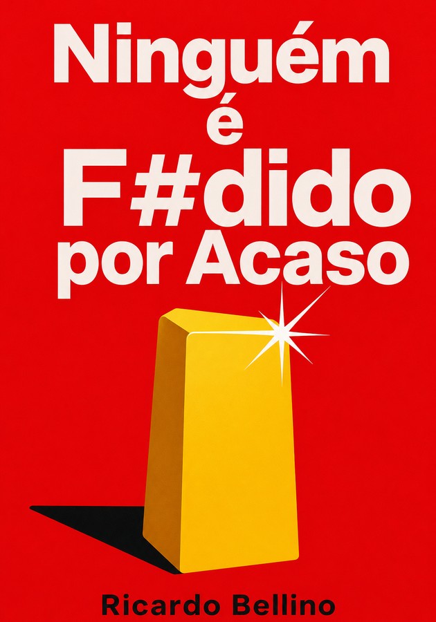 Capa do livro Ninguém é F#dido por Acaso, de Ricardo Bellino — resumo e resenha crítica no 12min