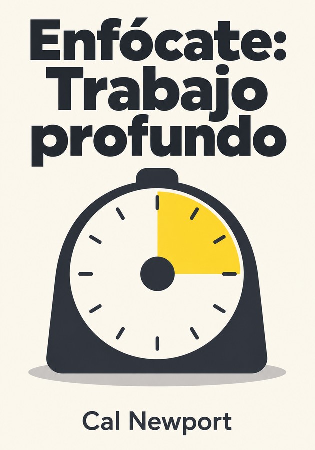 Portada del libro Enfócate: Trabajo profundo, de Cal Newport — resumen crítico y reseña en 12min