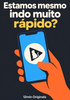 Capa do livro Estamos mesmo indo muito rápido?, de 12min Originals — resumo e resenha crítica no 12min