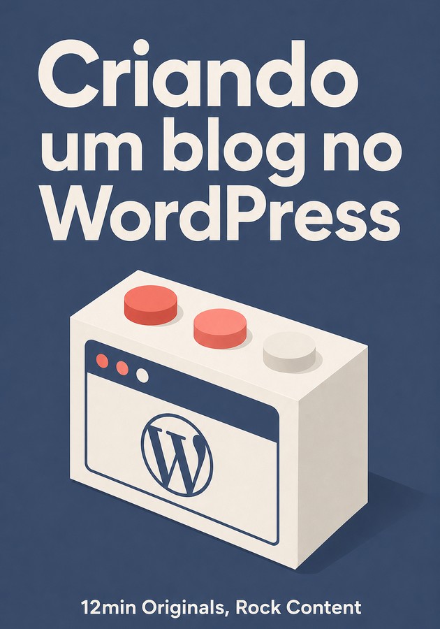 Capa do livro Criando um blog no WordPress, de  Rock Content — resumo e resenha crítica no 12min