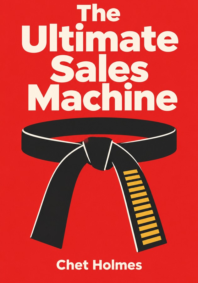 Book cover of The Ultimate Sales Machine by Chet Holmes — critical summary review on 12min
