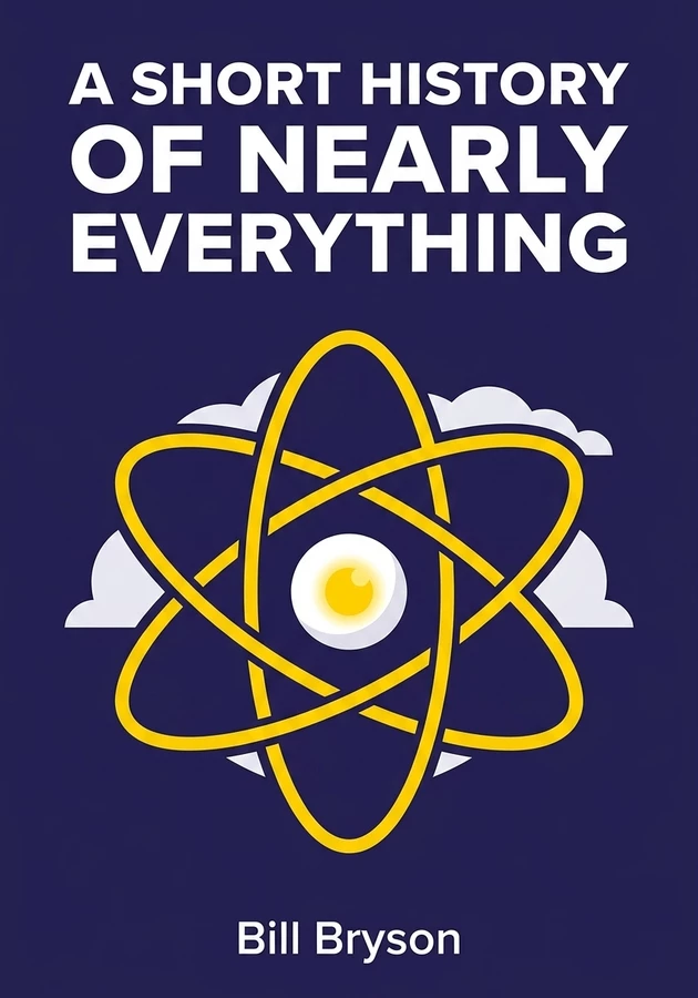 Book cover of A Short History of Nearly Everything by Bill Bryson — critical summary review on 12min
