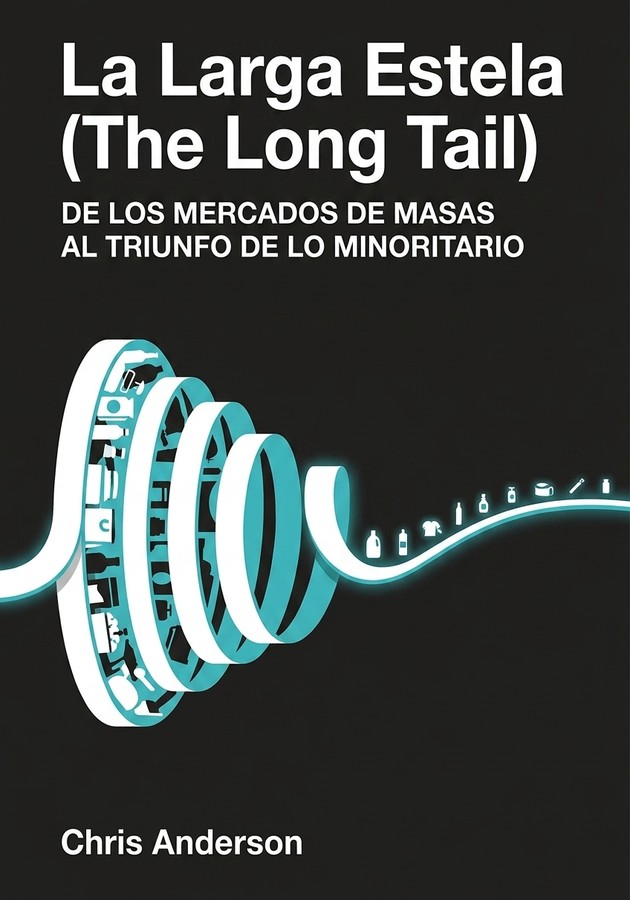 Portada del libro La Larga Estela (The Long Tail), de Chris Anderson  — resumen crítico y reseña en 12min