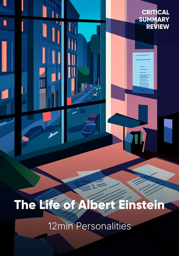 Book cover of The Life of Albert Einstein by 12min Personalities — critical summary review on 12min