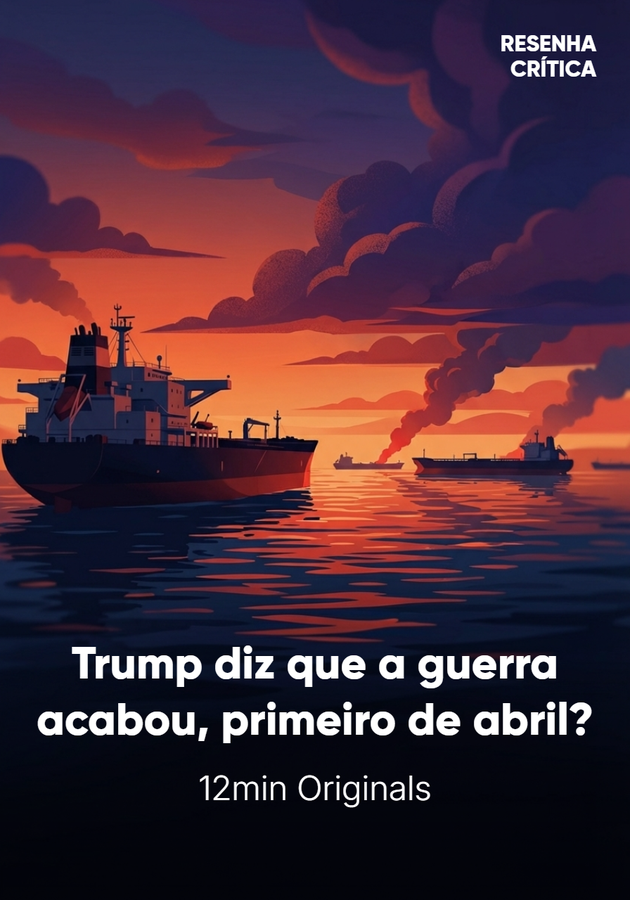 Capa do livro Trump diz que a guerra acabou. Primeiro de abril?, de 12min Originals — resumo e resenha crítica no 12min