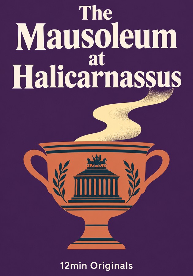 Book cover of The Mausoleum at Halicarnassus by 12min Originals — critical summary review on 12min