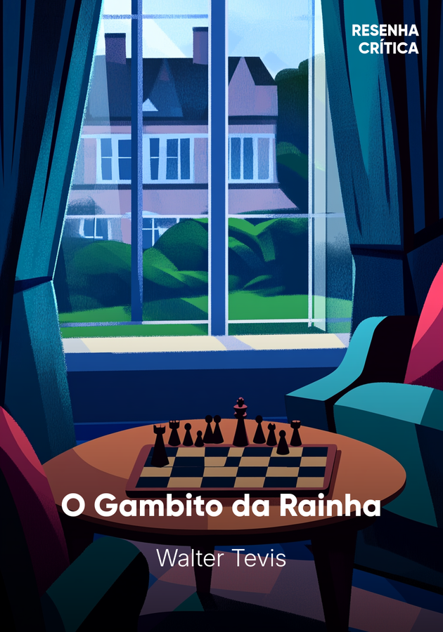 Capa do livro O Gambito da Rainha, de Walter Tevis — resumo e resenha crítica no 12min
