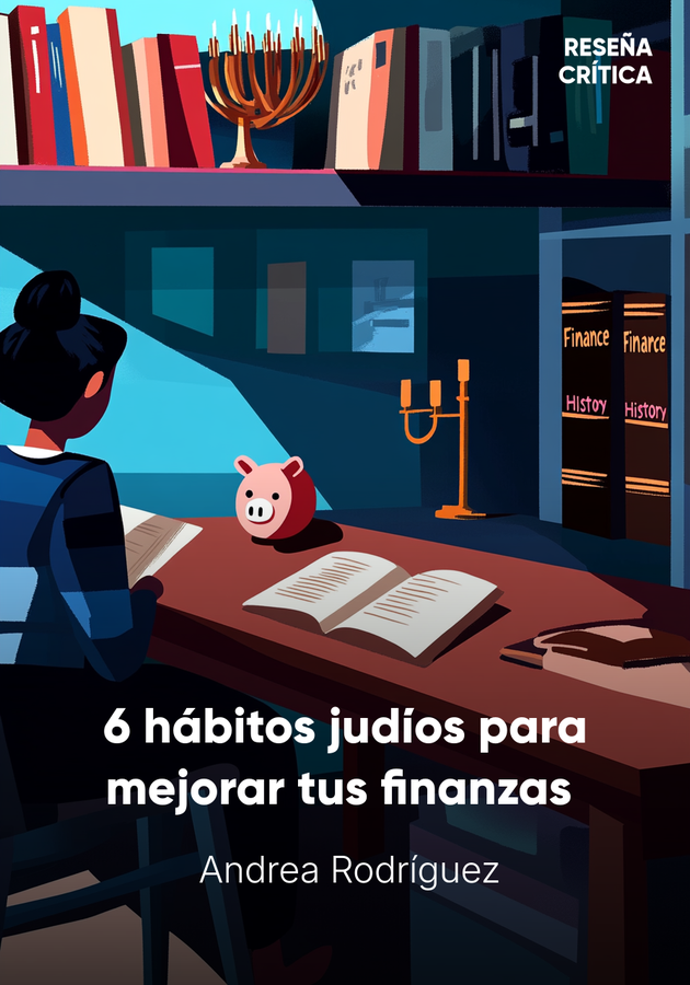 Portada del libro 6 hábitos judíos para mejorar tus finanzas , de Andrea Rodríguez — resumen crítico y reseña en 12min