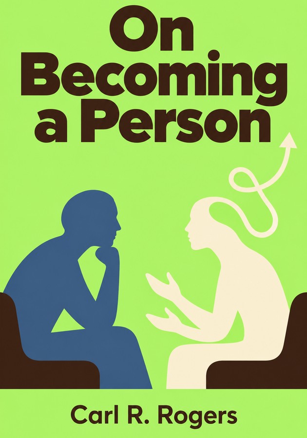Book cover of On Becoming a Person by Carl R. Rogers — critical summary review on 12min
