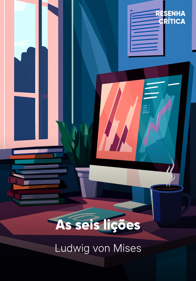 Capa do livro As seis lições, de Ludwig von Mises — resumo e resenha crítica no 12min