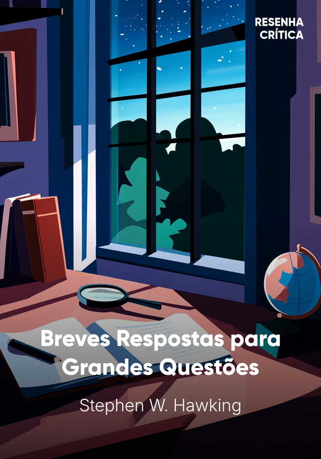 Capa do livro Breves Respostas para Grandes Questões, de Stephen W. Hawking — resumo e resenha crítica no 12min