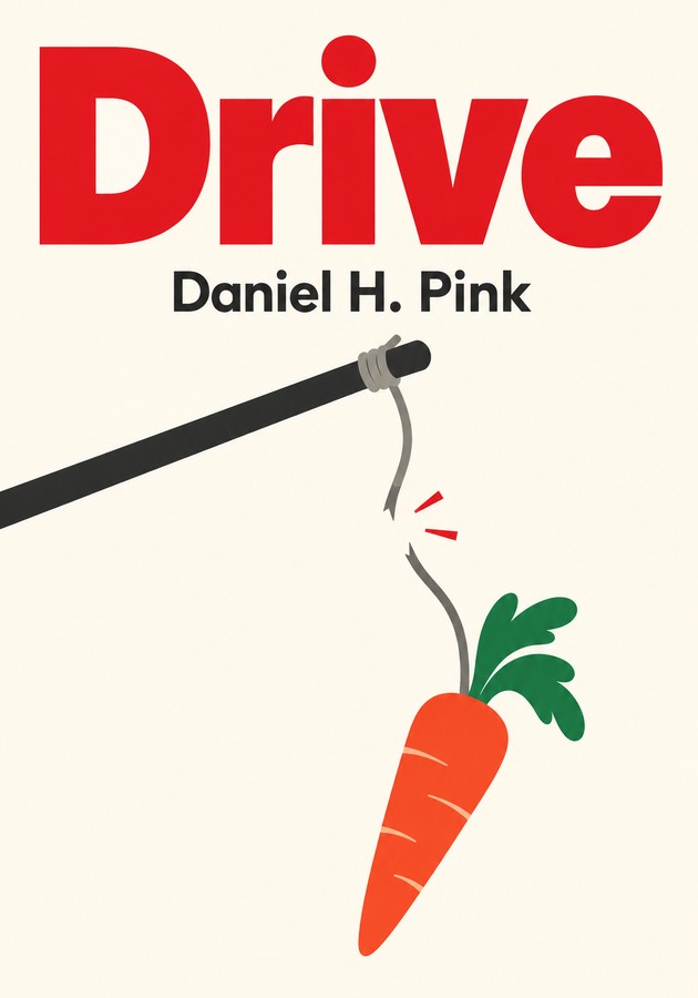 Portada del libro Drive, de Daniel H. Pink — resumen crítico y reseña en 12min