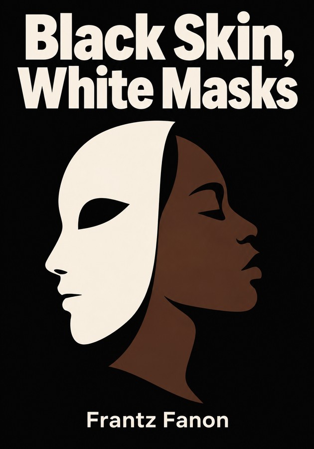 Book cover of Black Skin, White Masks by Frantz Fanon — critical summary review on 12min