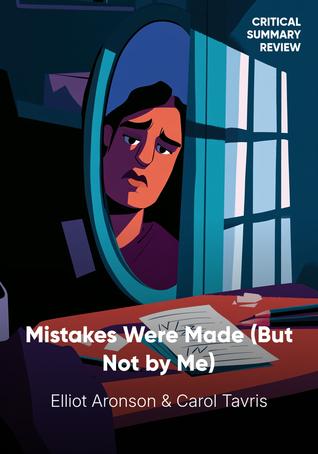 Book cover of Mistakes Were Made (But Not by Me) by Elliot Aronson — critical summary review on 12min