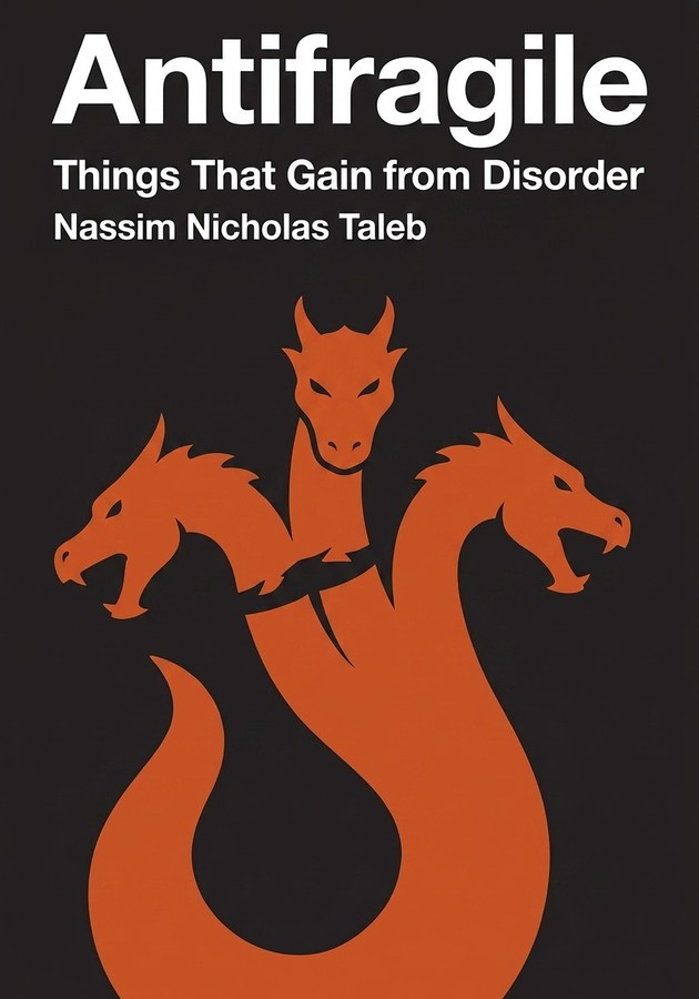 Book cover of Antifragile by Nassim Nicholas Taleb — critical summary review on 12min