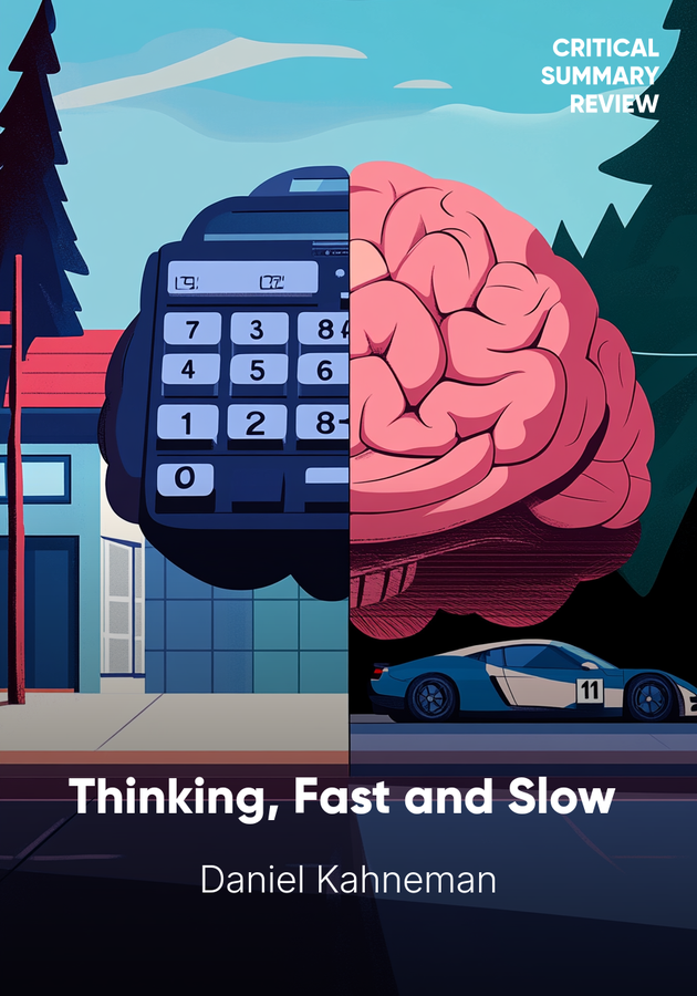 Book cover of Thinking, Fast and Slow  by Daniel Kahneman — critical summary review on 12min