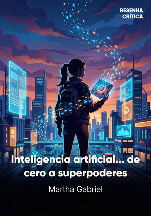 Portada del libro Inteligencia artificial... de cero a superpoderes, de Martha Gabriel — resumen crítico y reseña en 12min