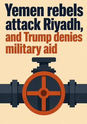 Book cover of Yemen rebels attack Riyadh, and Trump denies military aid by 12min Originals — critical summary review on 12min