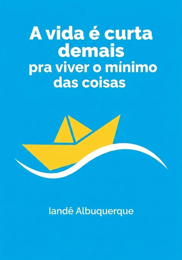 Capa do livro A vida é curta demais pra viver o mínimo das coisas, de Iandê Albuquerque — resumo e resenha crítica no 12min
