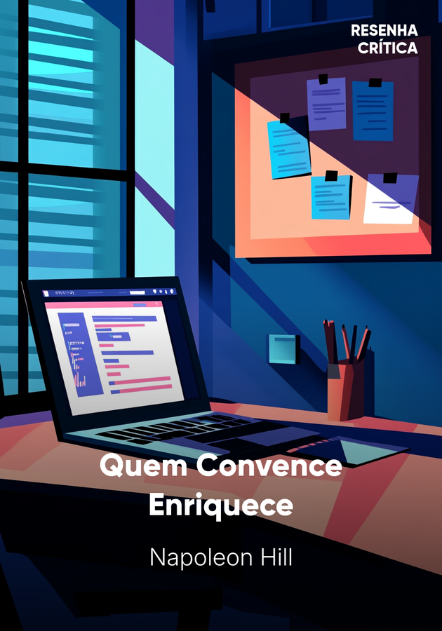Capa do livro Quem Convence Enriquece, de Napoleon Hill — resumo e resenha crítica no 12min
