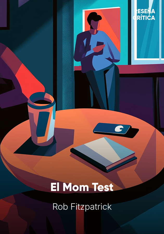 Portada del libro El Mom Test, de Rob Fitzpatrick — resumen crítico y reseña en 12min