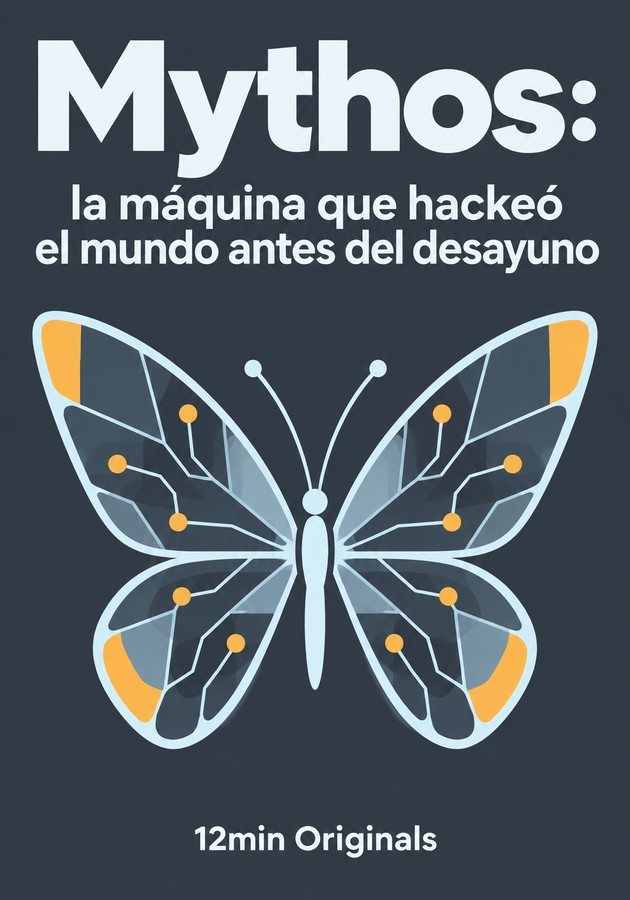 Portada del libro Mythos: la máquina que hackeó el mundo antes del desayuno, de 12min Originals — resumen crítico y reseña en 12min
