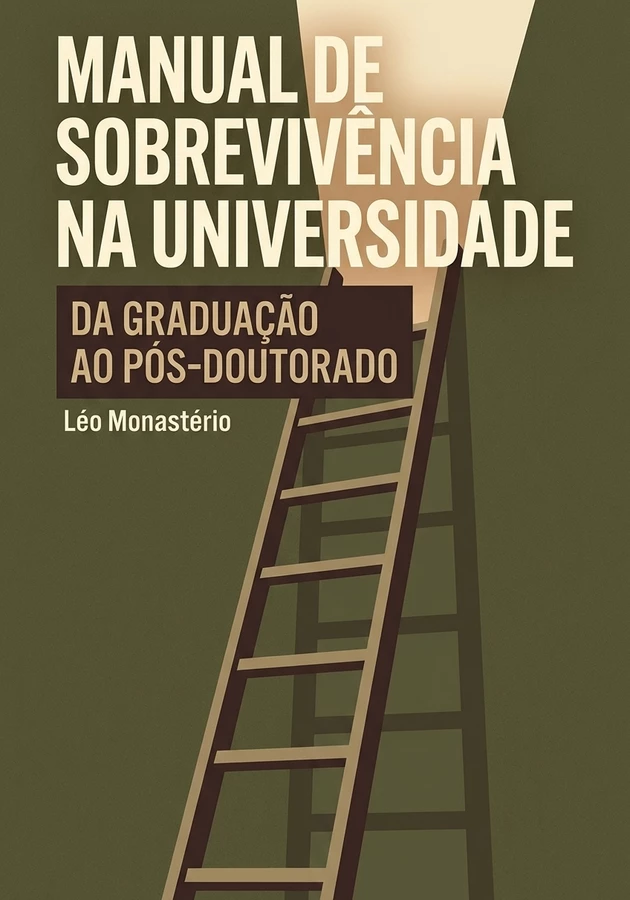 Capa do livro Manual De Sobrevivência Na Universidade, de Léo Monastério — resumo e resenha crítica no 12min