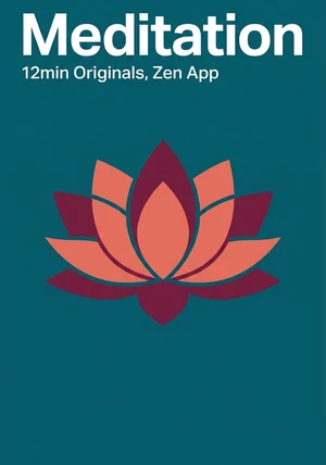 Book cover of Meditation by 12min Originals & Zen App — critical summary review on 12min