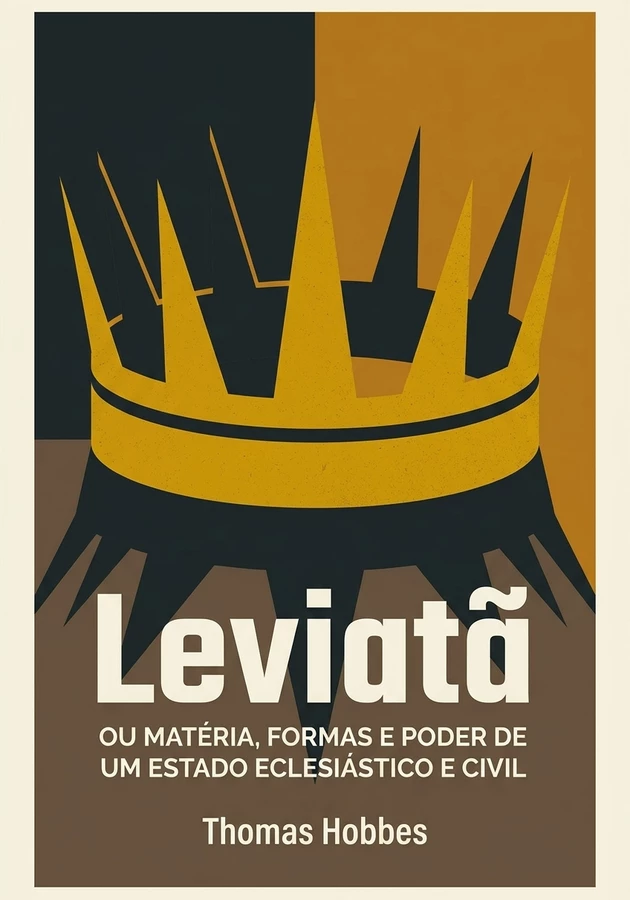 Capa do livro Leviatã, de Thomas Hobbes — resumo e resenha crítica no 12min