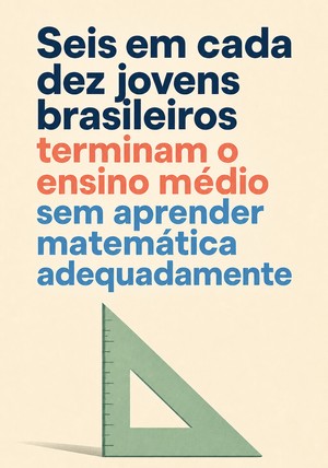 Capa do livro Seis em cada dez jovens brasileiros terminam o ensino médio sem aprender matemática adequadamente, de 12min Originals — resumo e resenha crítica no 12min