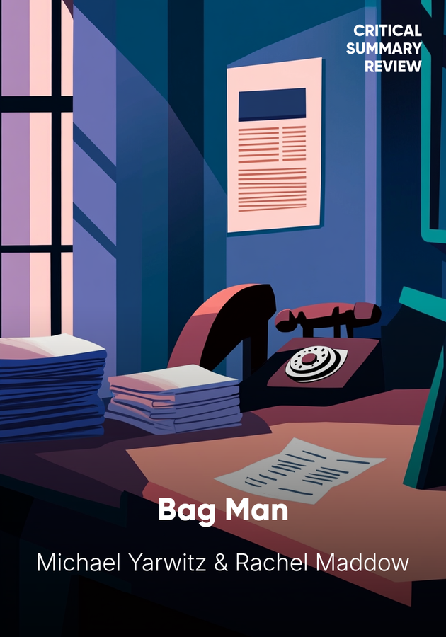 Book cover of Bag Man by Rachel Maddow — critical summary review on 12min
