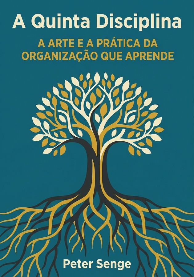 Capa do livro A Quinta Disciplina, de Peter Senge — resumo e resenha crítica no 12min
